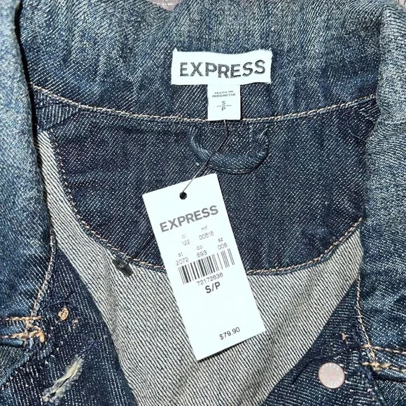 Express Blue Denim Jacket - Picture 3 of 3